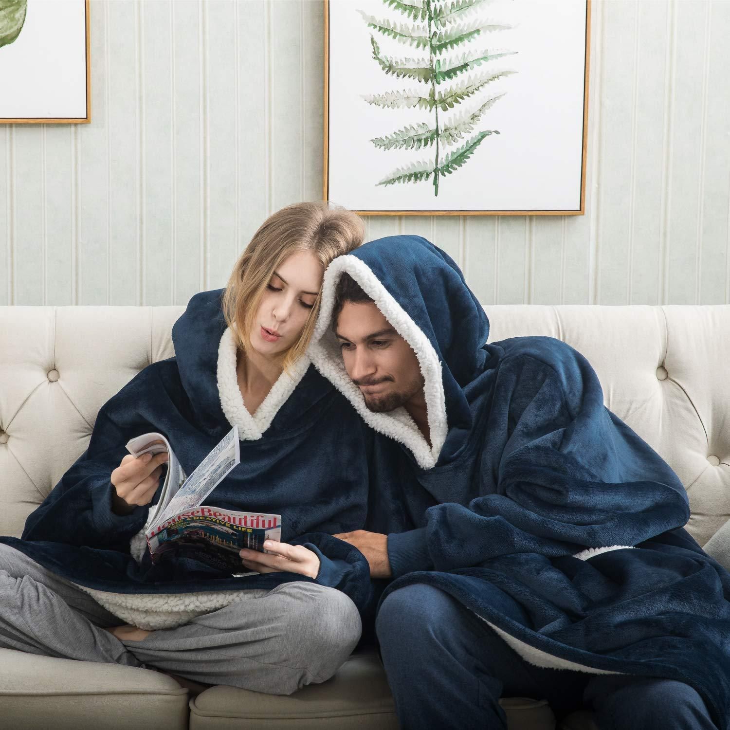 snuggle moletom com capuz blanket