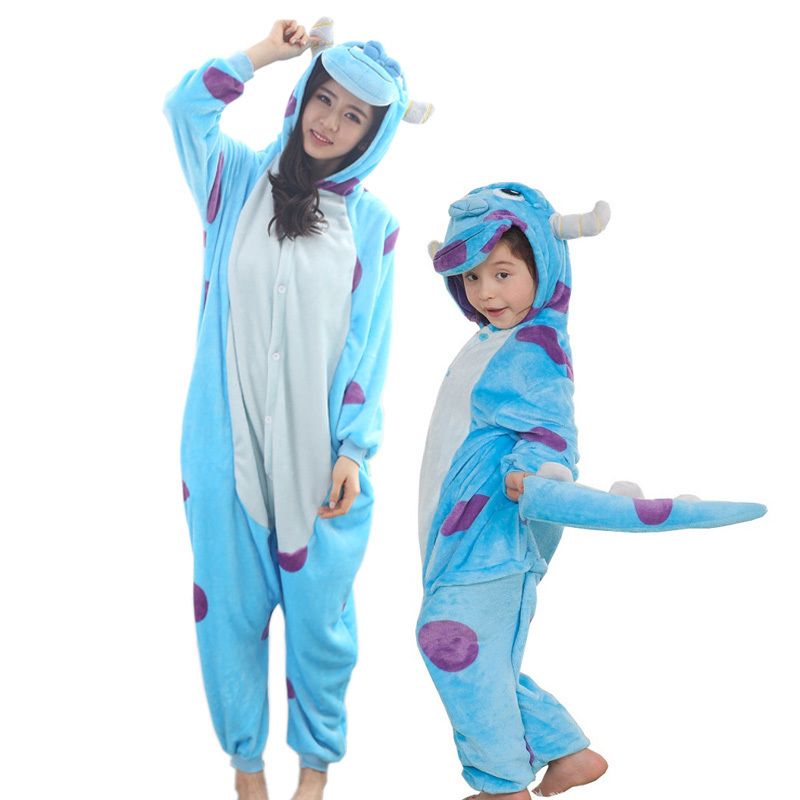 Mujeres Infantiles Con Capucha Unicornio Pegasus Pijamas Set Soft Madre Hija Familia Familia Ropa Invierno Unicornio Panda PAJAMAS 201104 De 11,53 € | DHgate