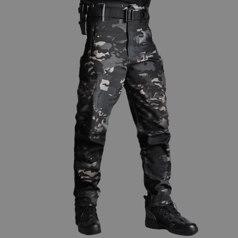 Pantalon camouflage noir