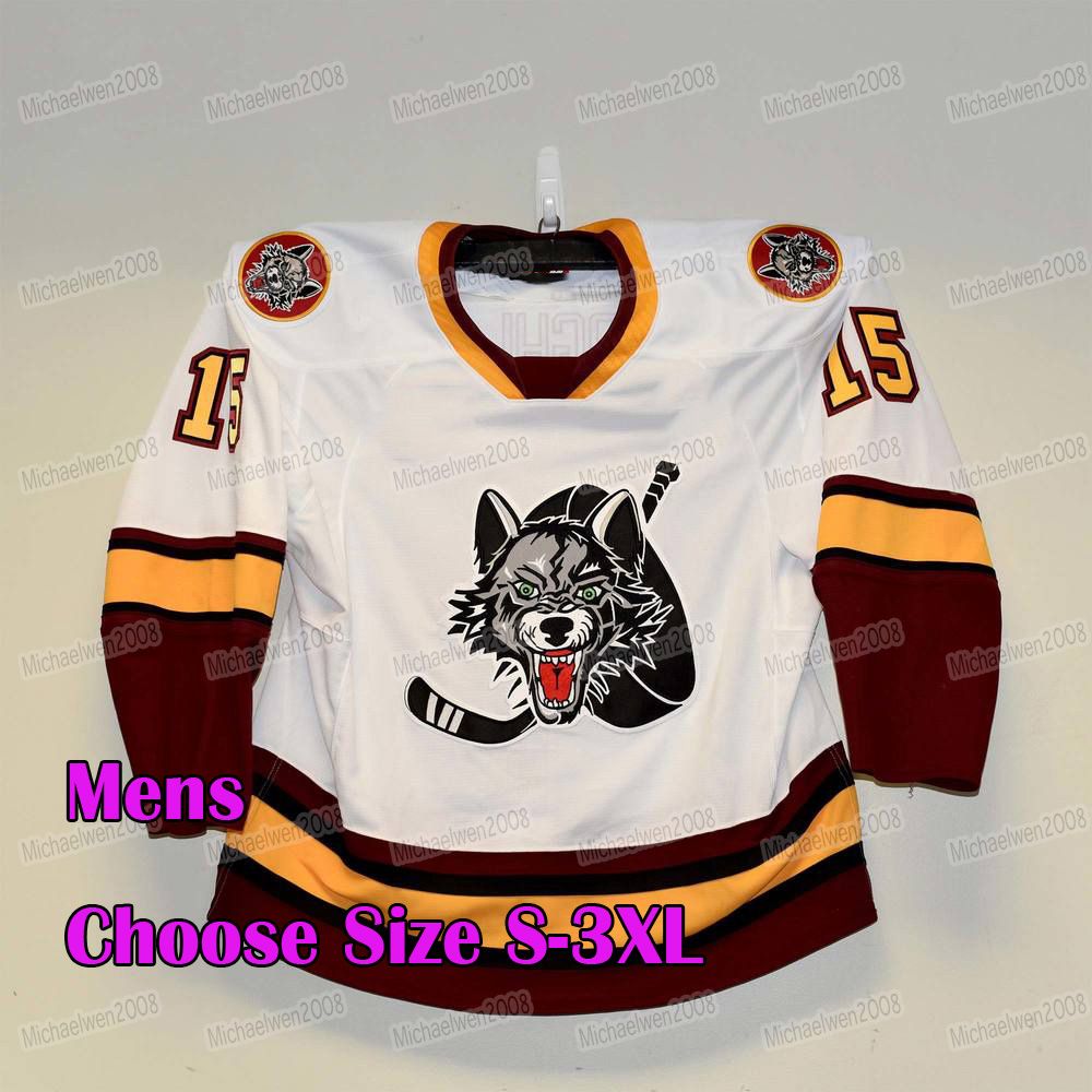 Mag MitNess Chicago Wolves Hockey Jersey AHL Custom Women Youth C.J. Smith Andrew Poturalski