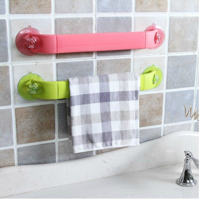 1pc Suction Cup Foldable Clothes Hanger, Wall-mounted Space Saving