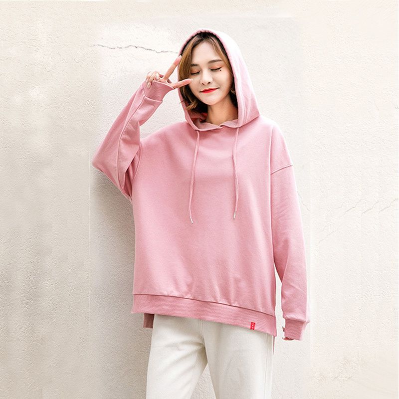 plain pink hoodie womens