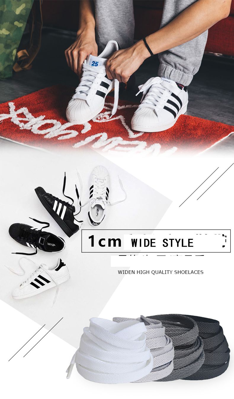 Shoeles extra anchos planos para zapatos deportivos 4 de ancho zapatos cordones Casual lienzo poliéster