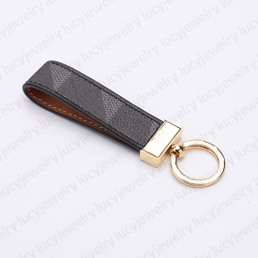 Handmade Leather Leather Keychain With Fashionable Key Buckle