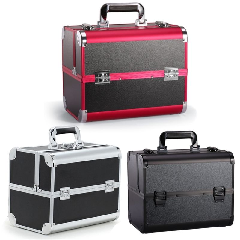 Compre Caja De Almacenamiento De Maquillaje De Aluminio Grande Organizador  De Cosméticos Portátil Caja De Joyería Organizador Mujeres Cosméticos Cajas  De Maquillaje Maleta LJ200812 A 97,21 € Del Luo09 | Es.Dhgate.Com