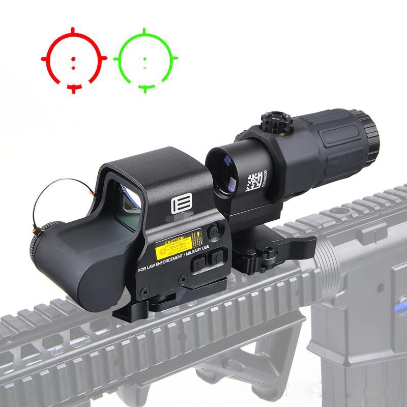 Tactical 558 Holographic Sight 33 G33 Magnifier Combo Tactical Red Dot