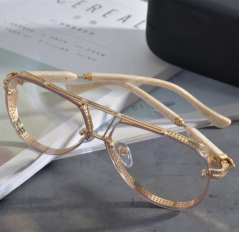 gold eyeglasses frame