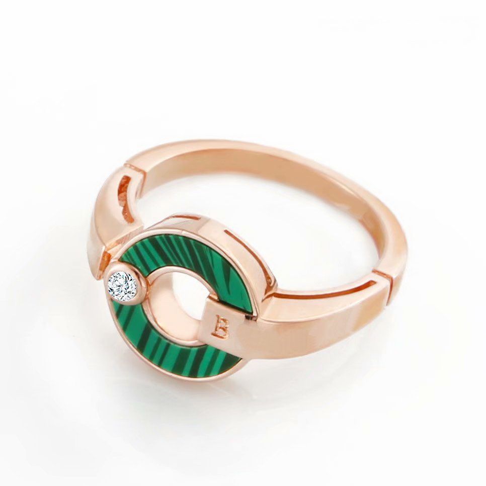 Rose gold/Green