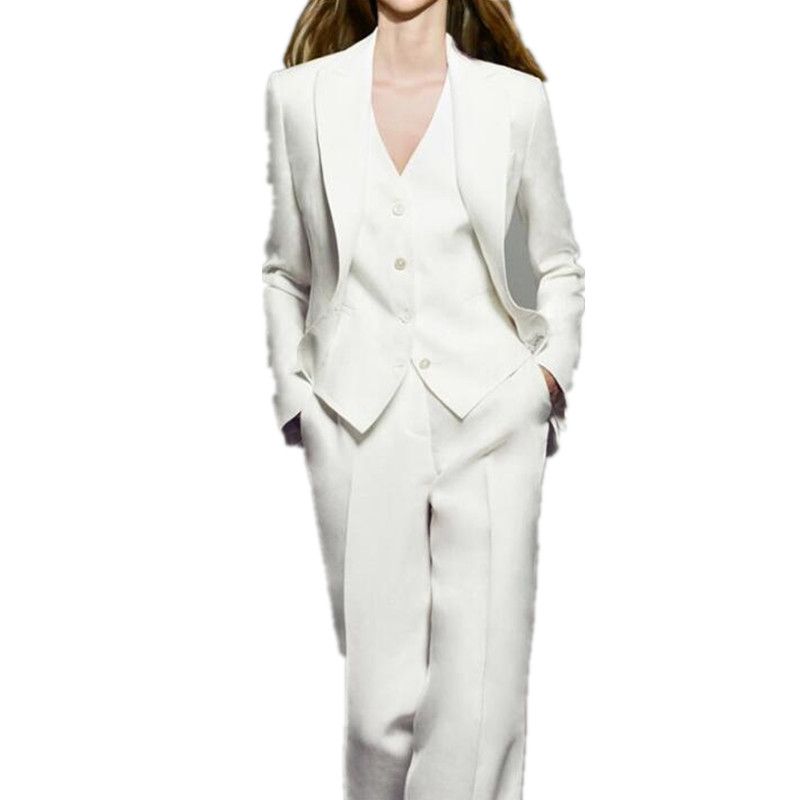 Compra Blanco Mujeres Trajes De 3 Piezas Mujeres Pantalonesuits OL Traje De  Verano Para Mujer Blazer Chaqueta Pantalones Pantalones Chaleco De Chaleco  Para Mujeres Barato | Entrega Rápida Y Calidad | Es.Dhgate