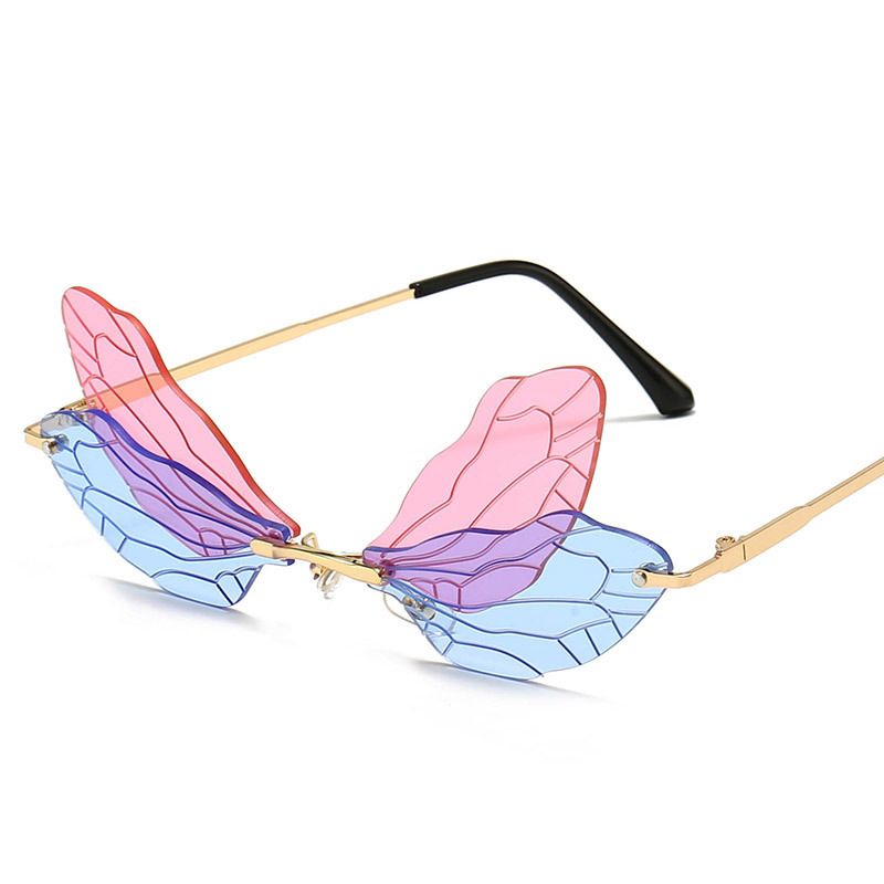Acquistare Lenti 2020 Nuove Ali Di Farfalla Di Disegno Degli Occhiali Da  Sole Speciali Di Moda Colori Piatti Senza Orlo Partito Eyewear Economico |  Consegna Veloce E Qualità | DHgate Italy