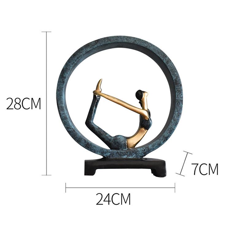 Yoga Figurine Blue C-As Picture