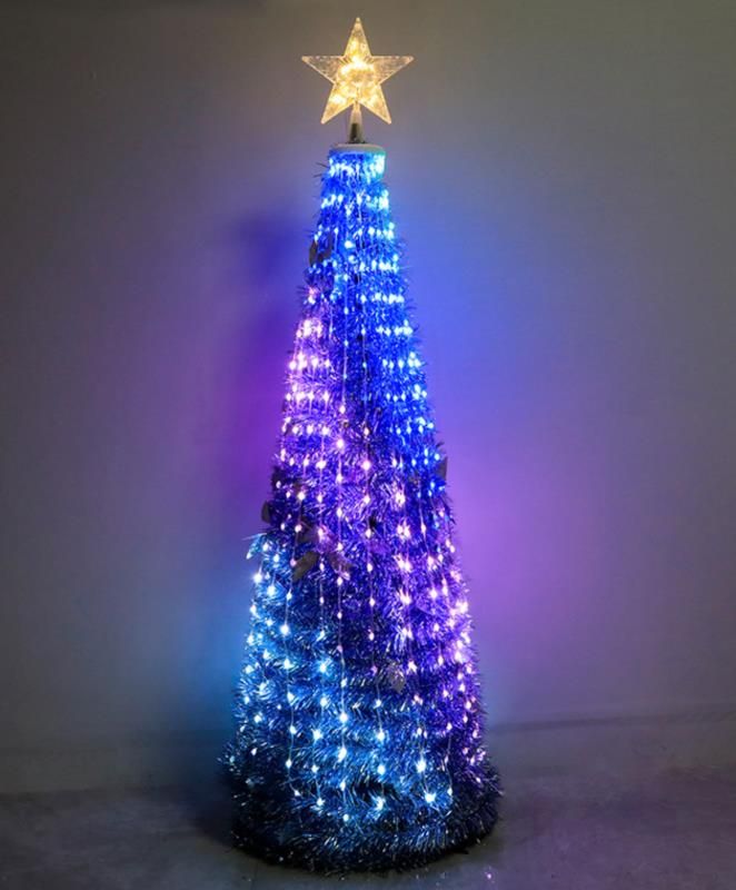 Holiday Lights 3.94ft 4.93ft 5.92ft Christmas Tree With RGB Dream Color ...