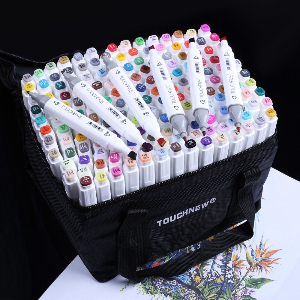 Marcadores Profesionales 168 Pen Color Pen Alcoholic Oily Basado Tinta  Marcador Marcadores Plumones Para Colorear Dibujo