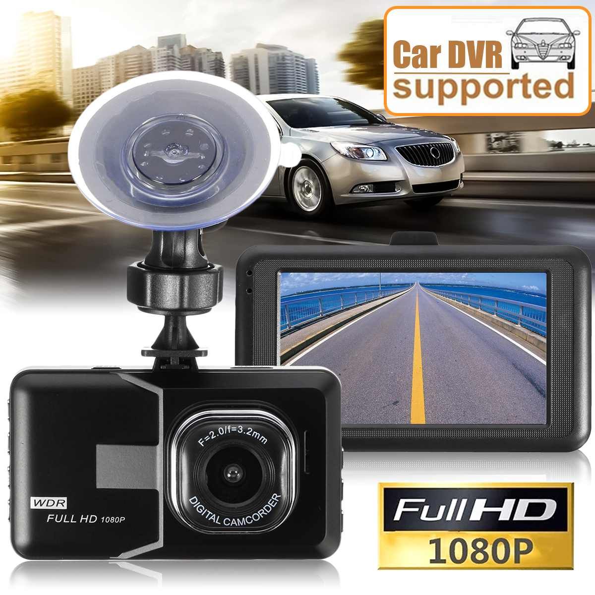 3Inch 1080P Car DVR Dashboard Camera Full HD Vehicle Video Recorder
