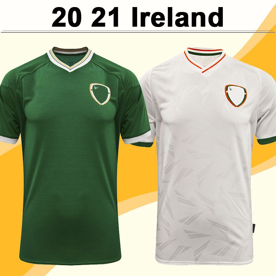 green and white football shirts