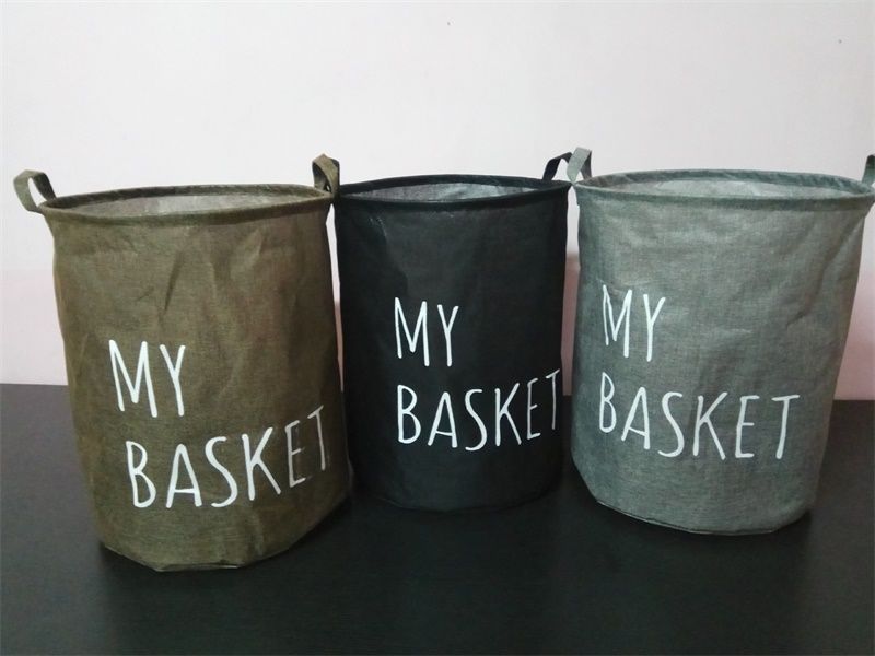 Wholesale Linen Type Cloth Buckets Dirty Clothes Arrangement Barrel