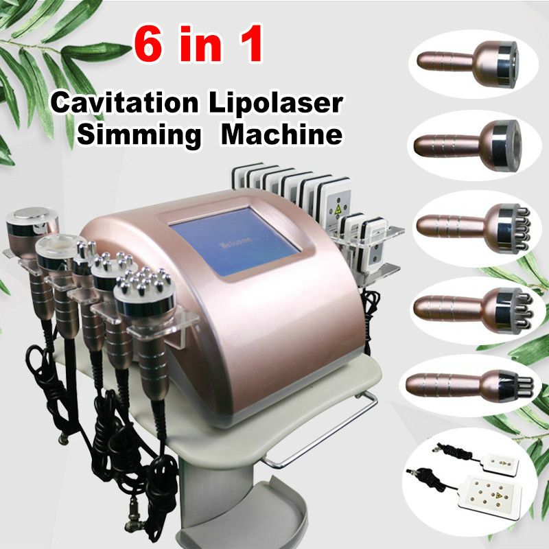2020 Ultrasound Cavitation Body Contour Machine 6 IN 1 Ultrasonic 40K