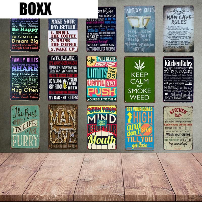 Vintage Metal Tin Signs Man Cave Retro Plate Pub Bar WC Art Decor Wall Poster Vintage Metal Tin Signs Man Cave Retro Plate Pub Bar WC Art Decor Wall Poster