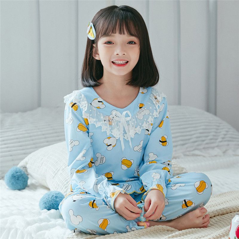 Niños Pijamas Para Pijamas Dibujos Impresión Primavera Verano Niños Pijama Conjunto Niños Dormir Ropa De 8 12 Años Chicas Homewear 201104 De 31,12 € | DHgate