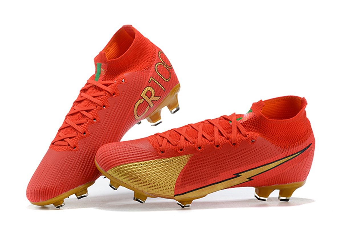 Compra Rojo Oro Metálico Mercurial Superfly CR7 100 Goles Botas Revealed  Cristiano CR 100 FG TF 100 Internacional Meta Zapatos Botas De Fútbol  Paquete Barato | Entrega Rápida Y Calidad | Es.Dhgate