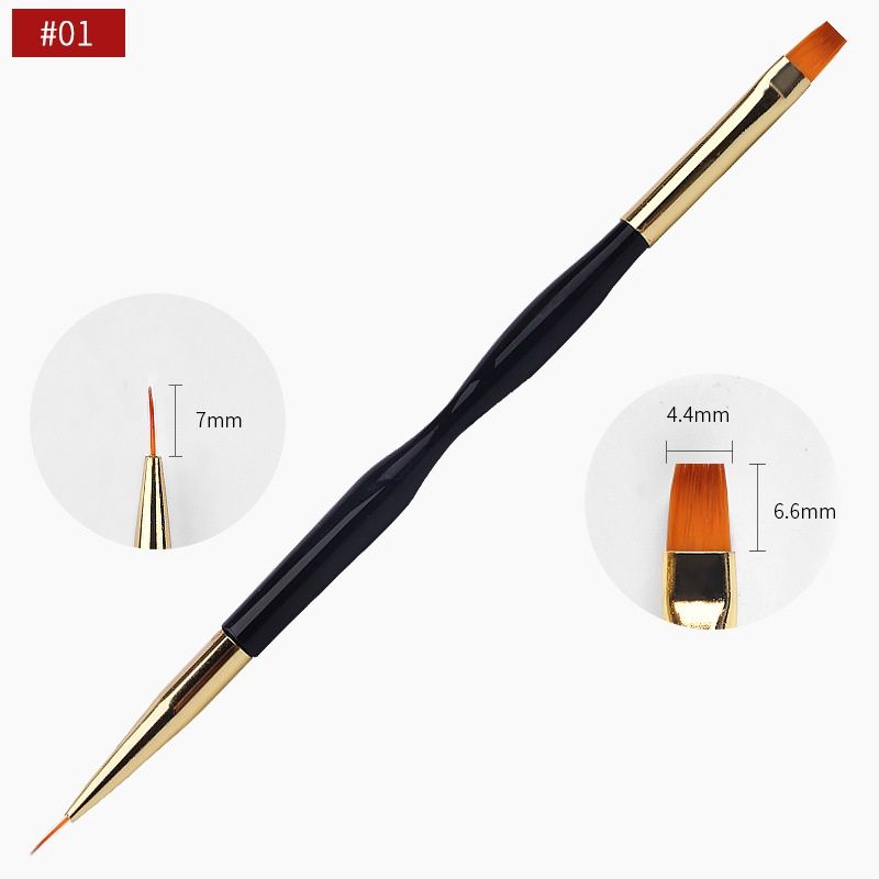 Nail Art Liner Brush Ultra-thin Line Drawing Pen UV Gel Brushes Painting  Tools//
