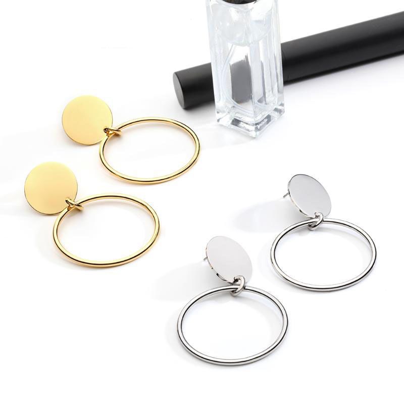 Pendientes De Alambre Redondos Grandes Para Mujeres Pendientes De Alambre Redondos Grandes Para Mujeres