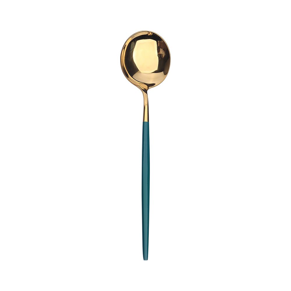 Green gold spoon