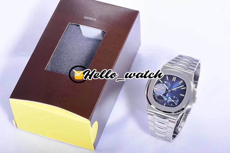 PFF 40mm Sport Mechanical Hand Winding Tourneau Watches With Moon Phase