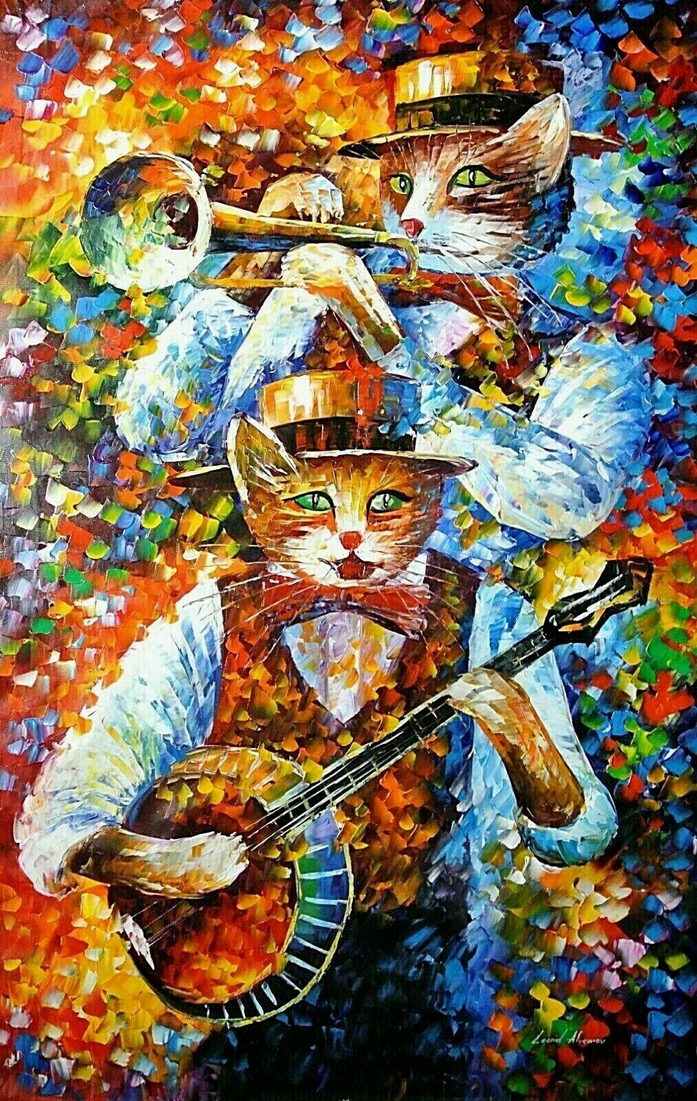 Leonid Afremov Cats