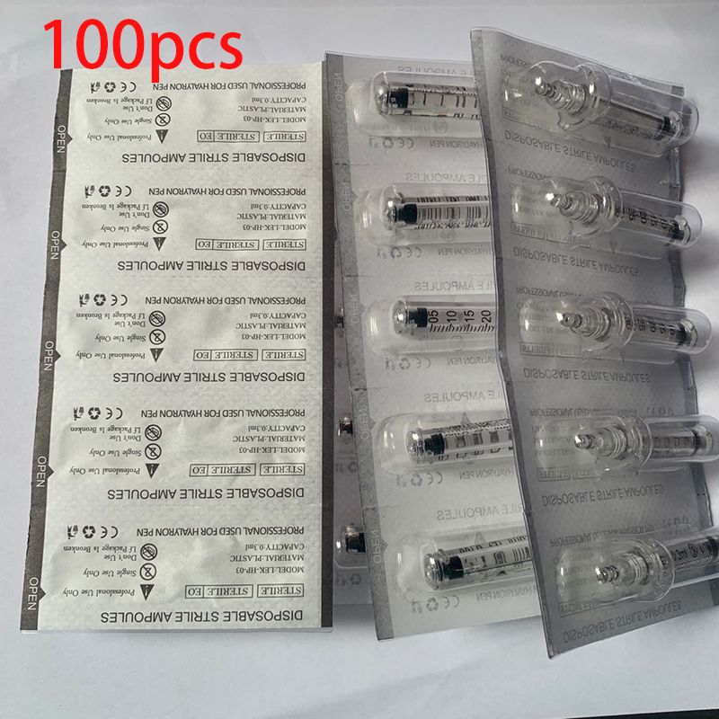 100pcs التي 0.3ml أمبولة