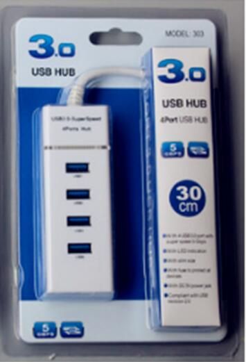 USB 4Ports hub white