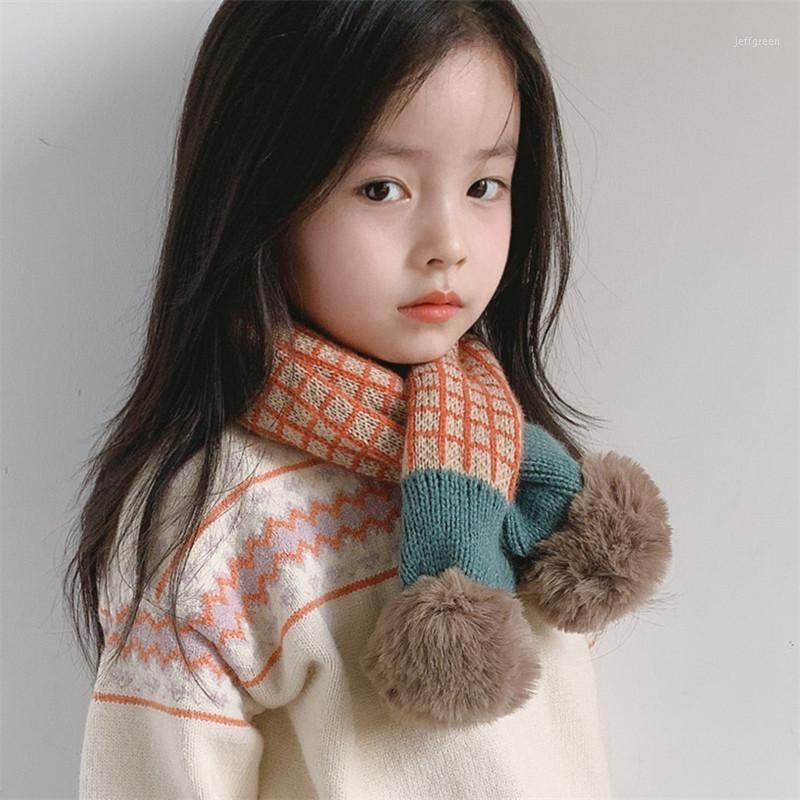 Kid Boy Girl Soft Cotton Neck Warmer Scarf Hat Baby Snood Scarves Multi Function 