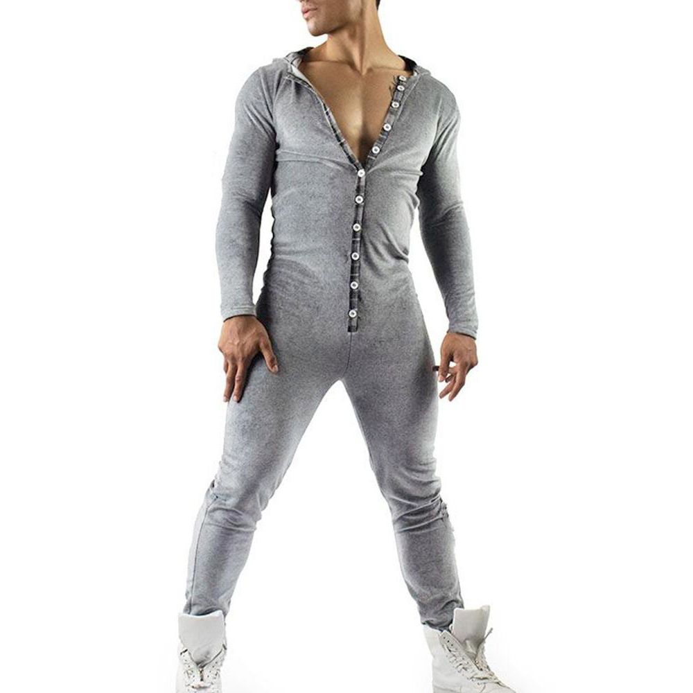 Compra Camisa De Manga Larga Para Hombre Camisa De Manga Larga Joven Onesie  Hombre Pantalones De Pantalones Mamelucal RaVe Outfit Pink Gris Hombre Ropa  Linda Primavera XXL Botón Botón Suelto Mono De