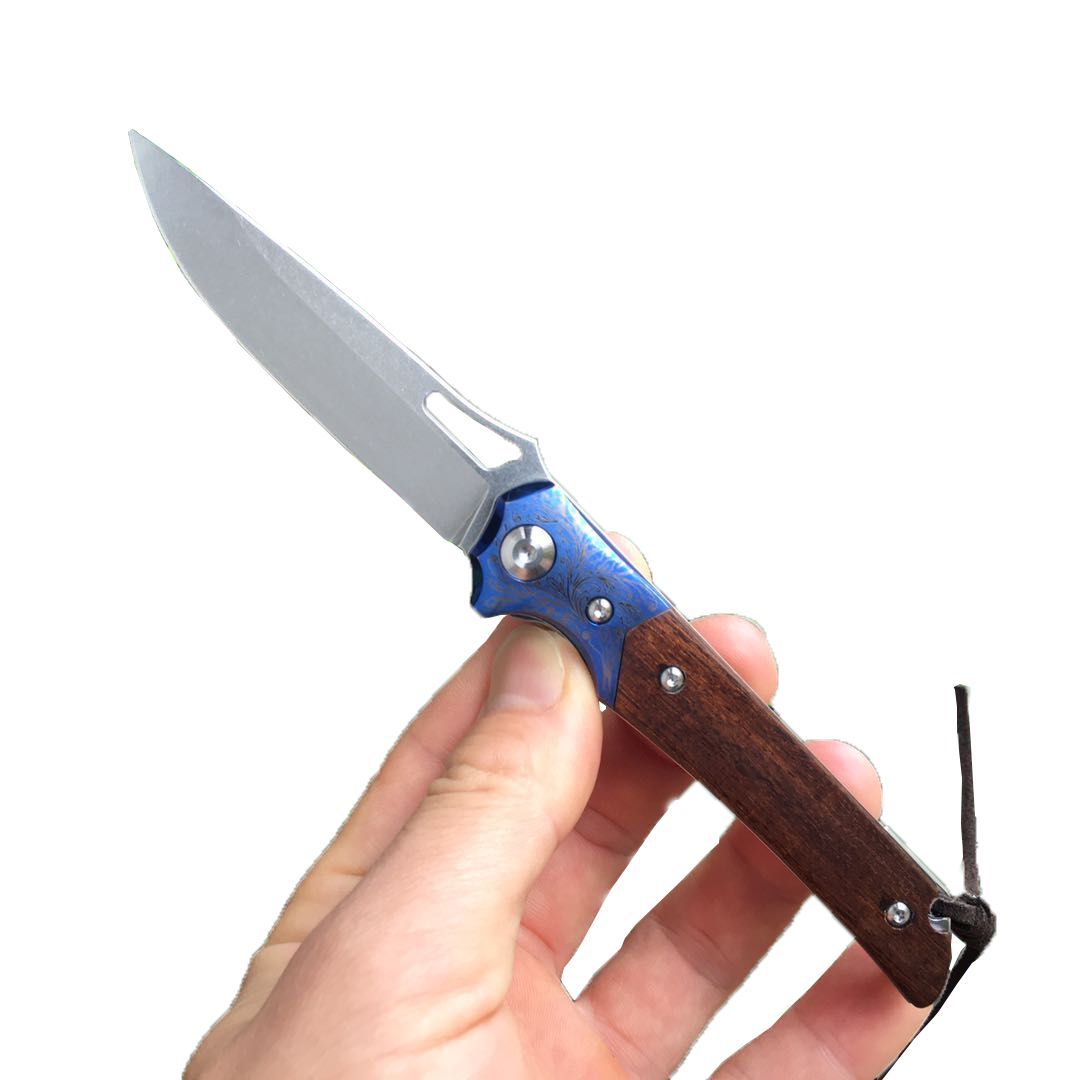 FK 95 62HRC Austrian M390 Steel Folding Knife With Titanium Alloy