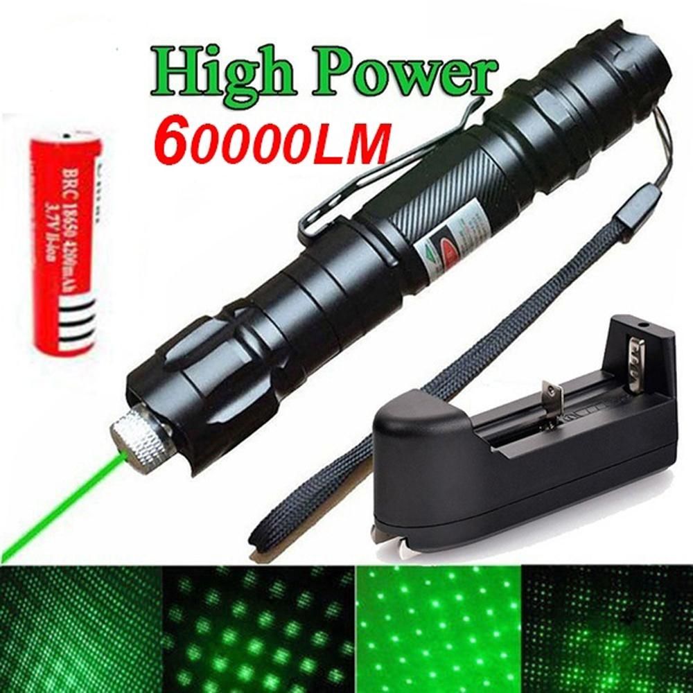 High Power Green Laser 303 Pointer 10000m 5mW Hang Type Outdoor Long Distance Laser Sight