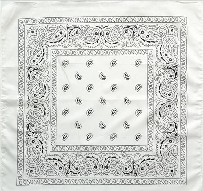 Weiße Bandana.