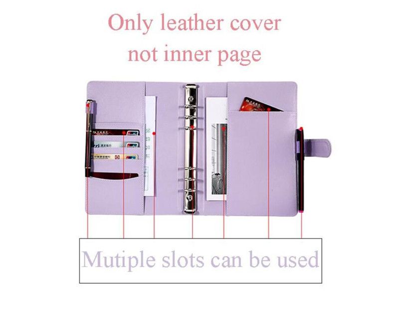 Book Case Blinder Cover File Folder Note Pad A4 Notebook Shell Scrapbook  Binder Ring - AliExpress