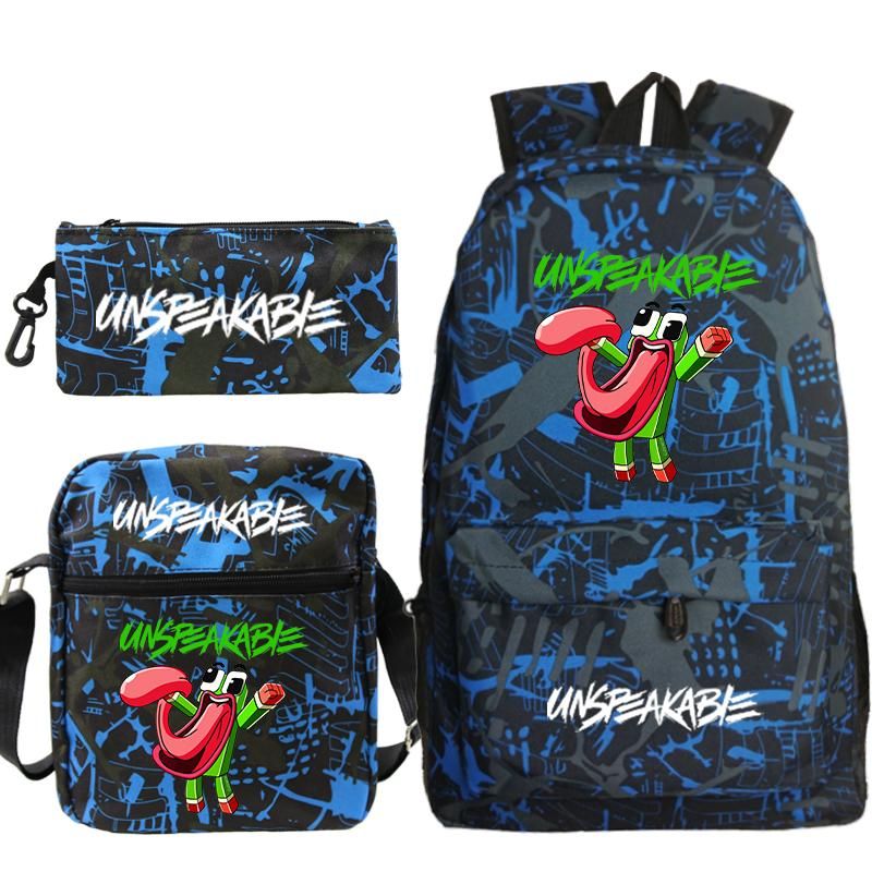 UNSPEAKABLE Backpack Students Schoolbags Pencil Case Shoulder Bags