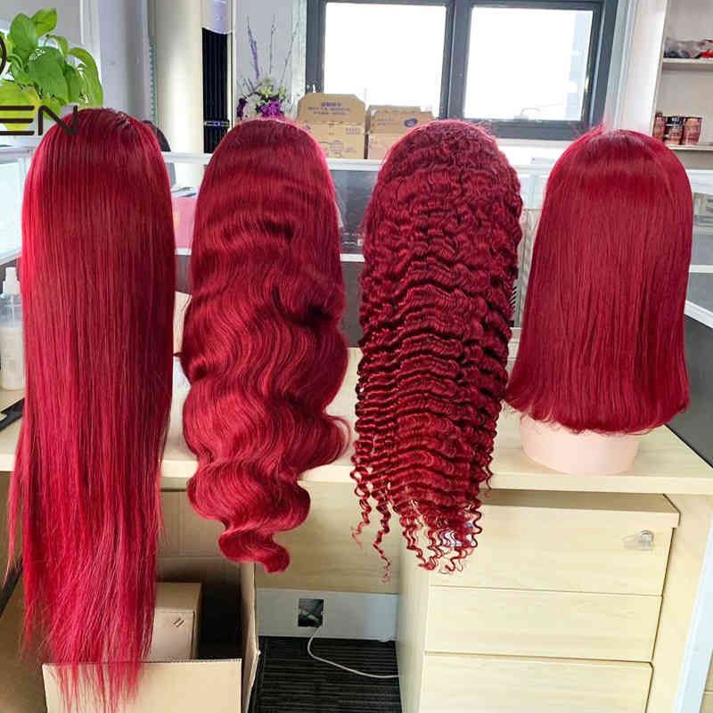 Cherry Red Wigs-40 Inches