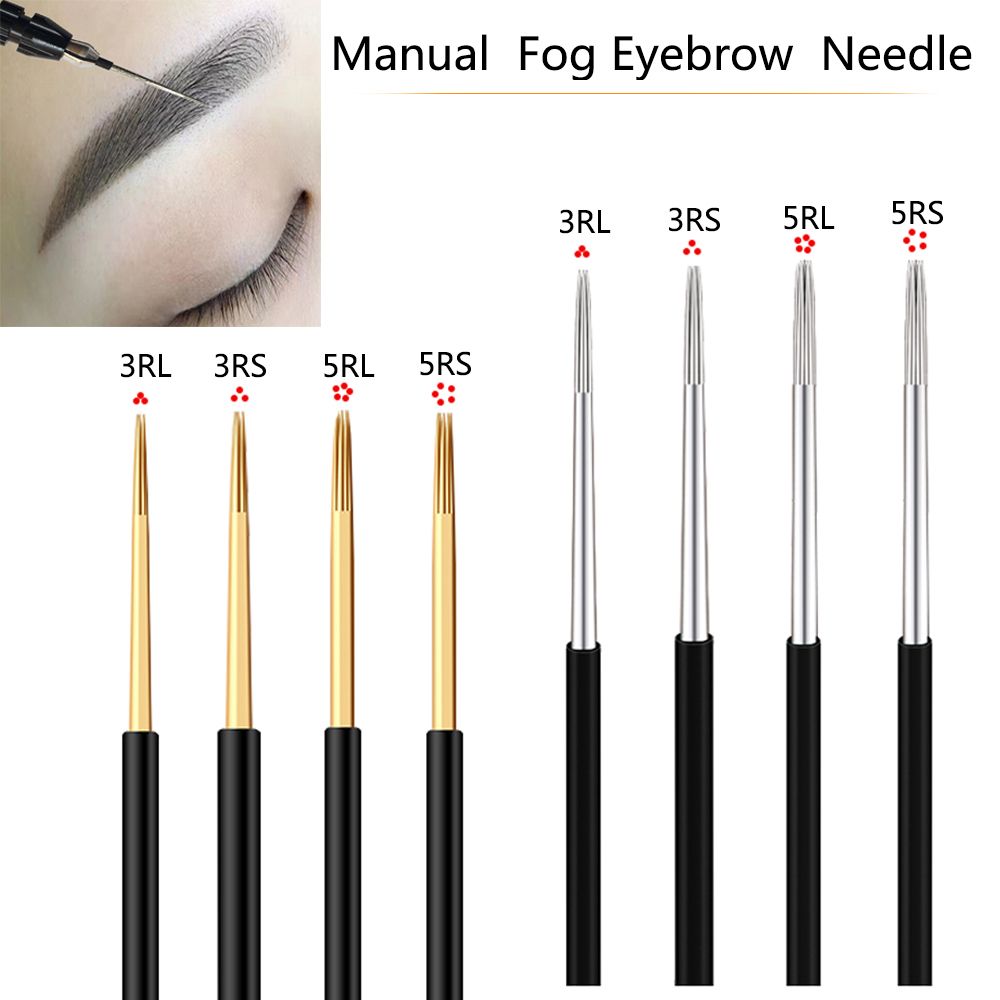 100pcs 3RS/3RL/5RL/5RS Disposable Permanent Makeup Needles Tattoo Needles  Eyebrow Tattoo Makeup Kits play