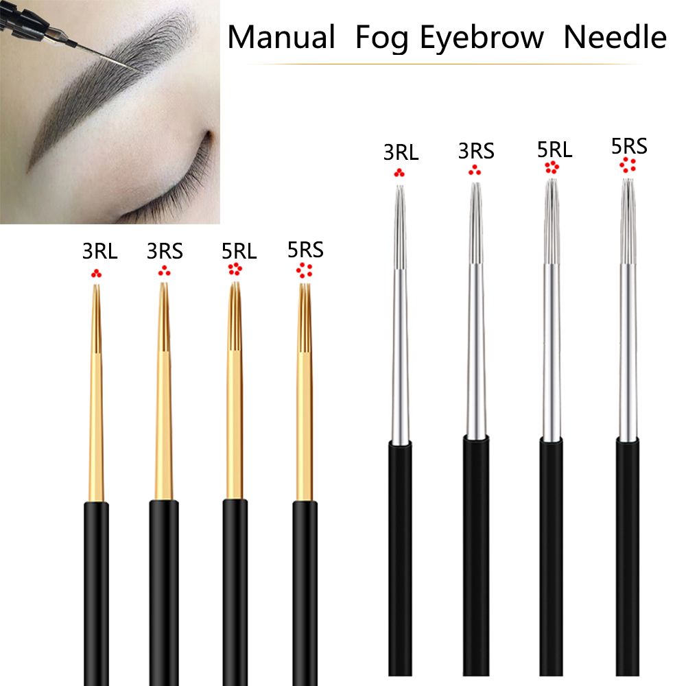 100pcs 3RS/3RL/5RL/5RS Disposable Permanent Makeup Needles Tattoo Needles Eyebrow Tattoo Makeup Kits play 100pcs 3RS/3RL/5RL/5RS Disposable Permanent Makeup Needles Tattoo Needles Eyebrow Tattoo Makeup Kits play