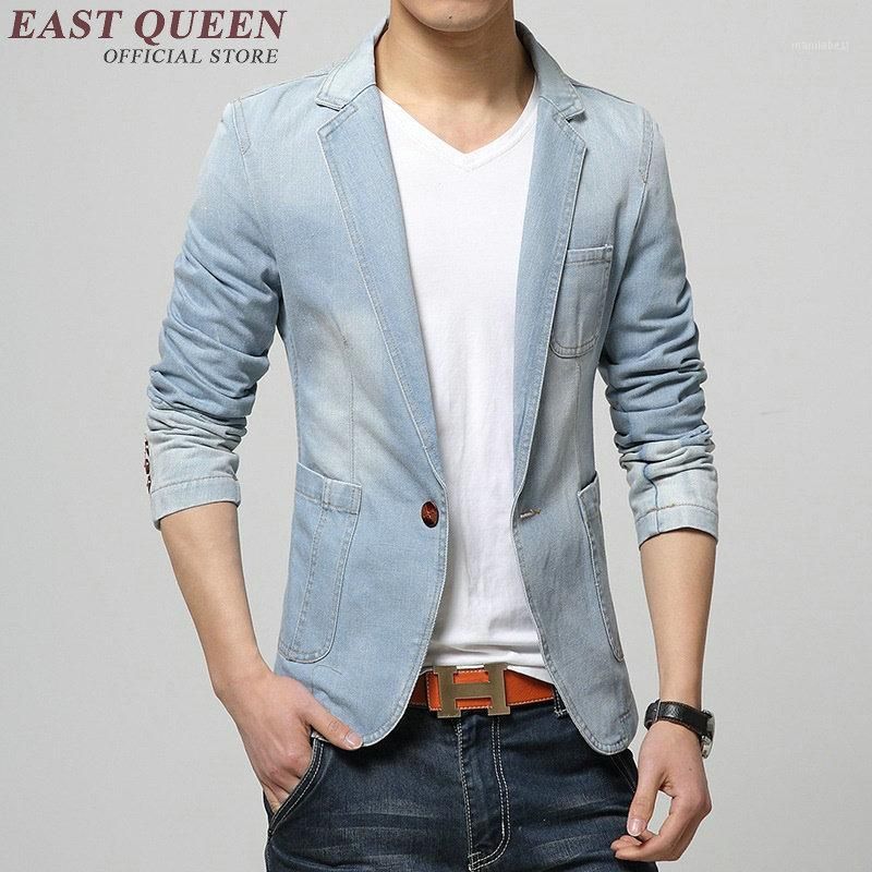 Trajes para hombre Blazers Blazer Denim Blazer Hombre Negocio Boda para la chaqueta de vestir de Trajes para hombre Blazers Blazer Denim Blazer Hombre Negocio Boda para la chaqueta de vestir de