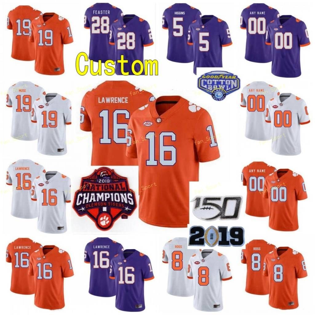 Custom clemson college football jerseys Clearance