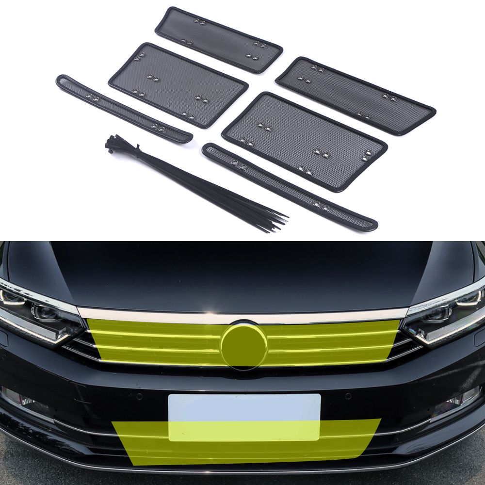 Para Volkswagen VW B8 2016-2019 Accesorios para el coche delantero de la parrilla de