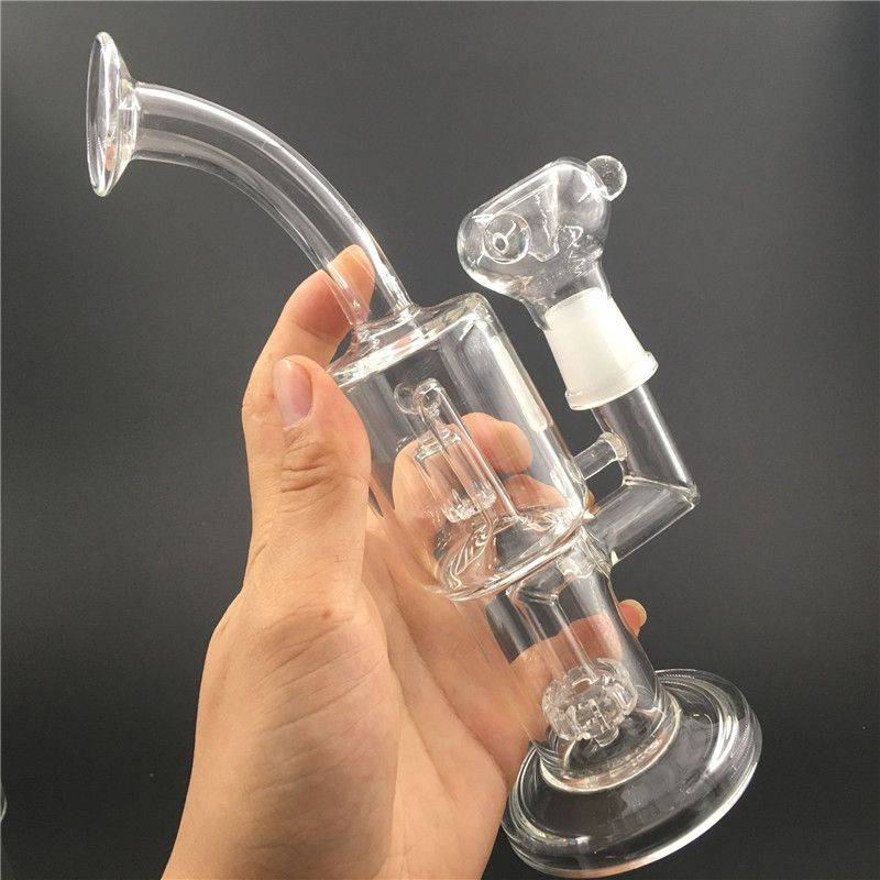 2021 8.6inch Dry Herb Tobacco Bong Oil Burner Bongs Smoking Water Pipes With 14mm Male