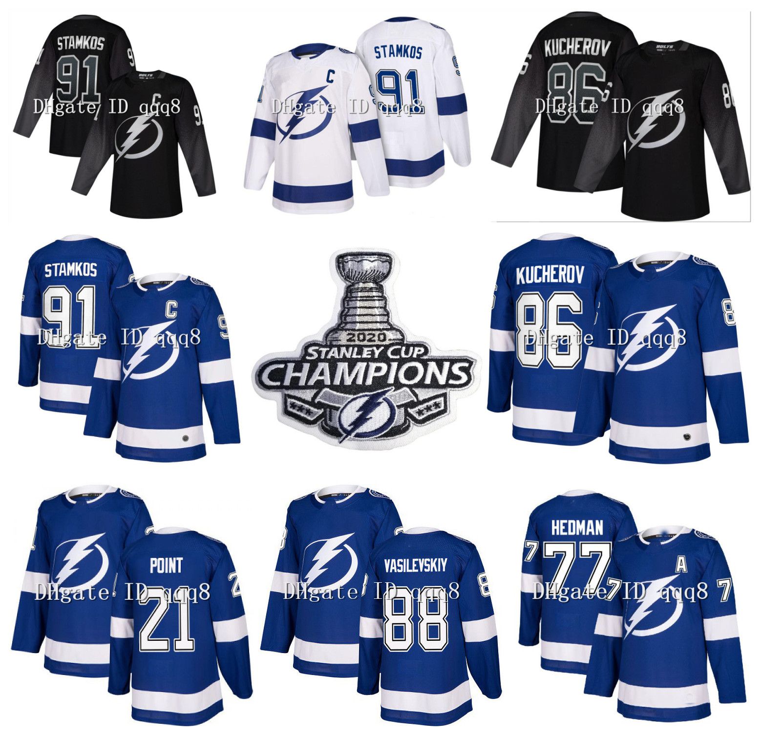 2021 Tampa Bay Lightning Jersey Steven Stamkos Johnson Point Palat