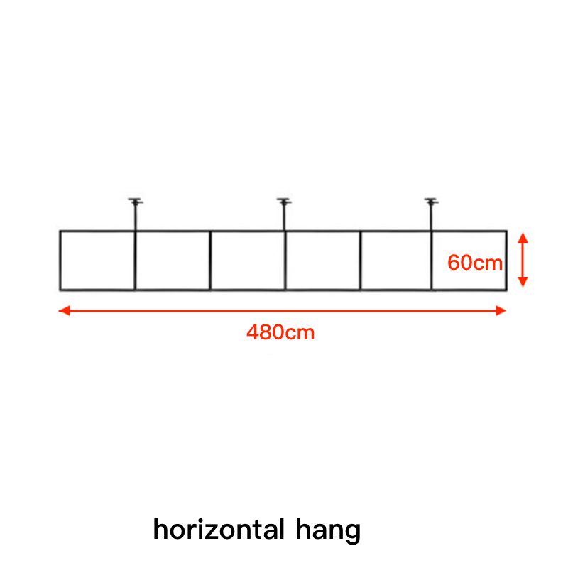 6 piece horizontal hang