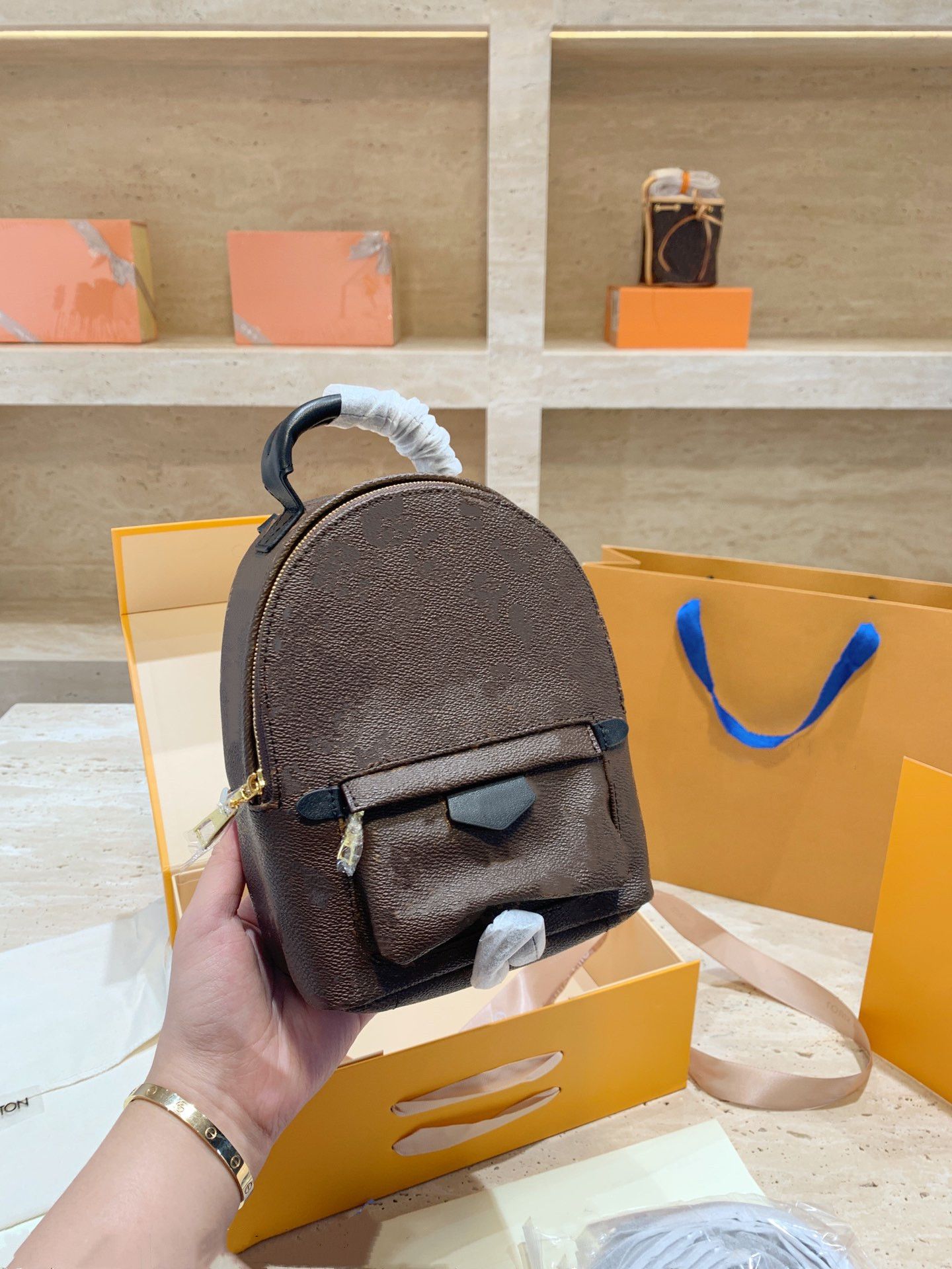 luxury brand mini backpack