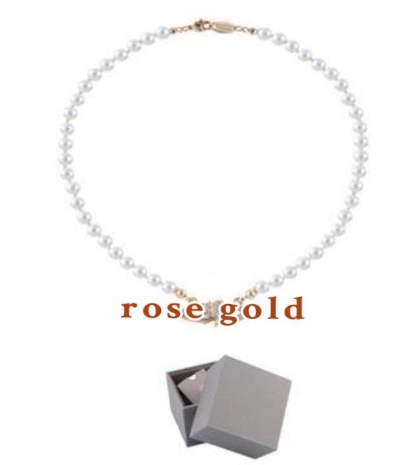 Różowe złoto (łańcuch perłowy)