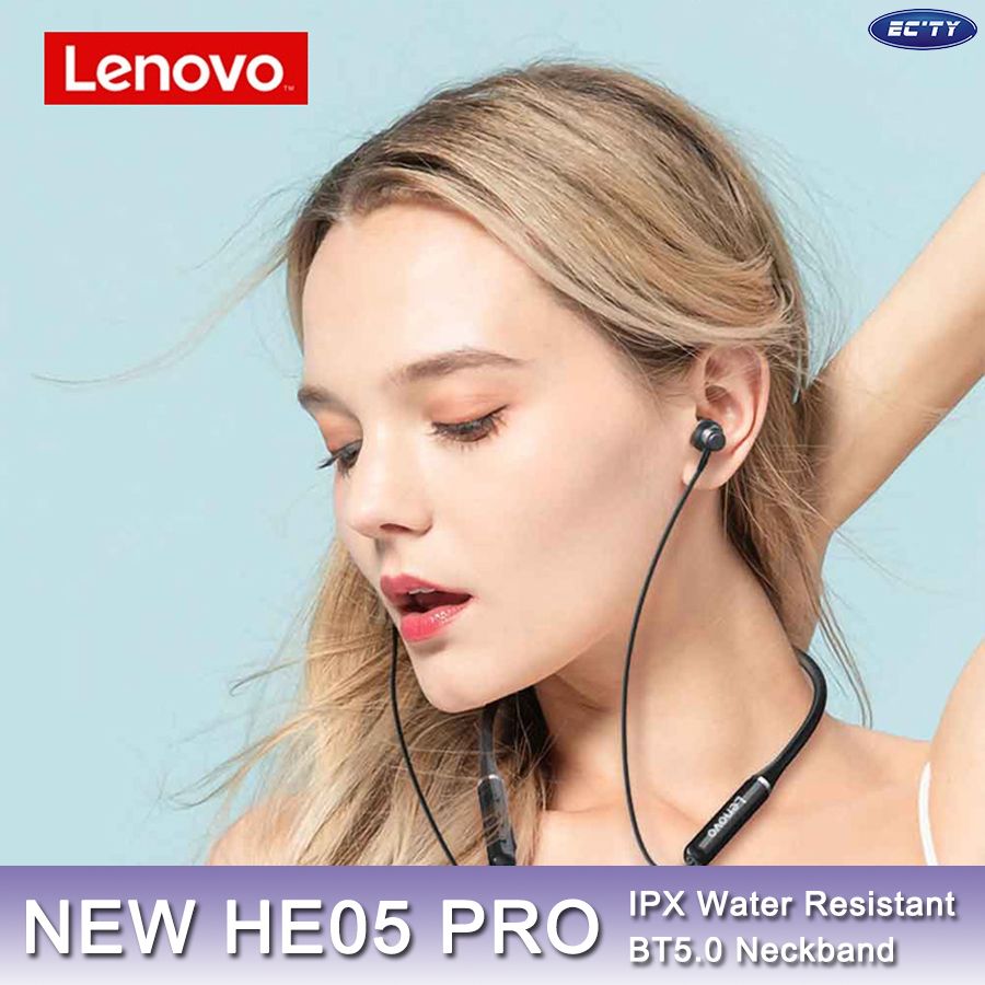 Lenovo HE05 Auriculares Estéreo deportivo magnético Blanco 